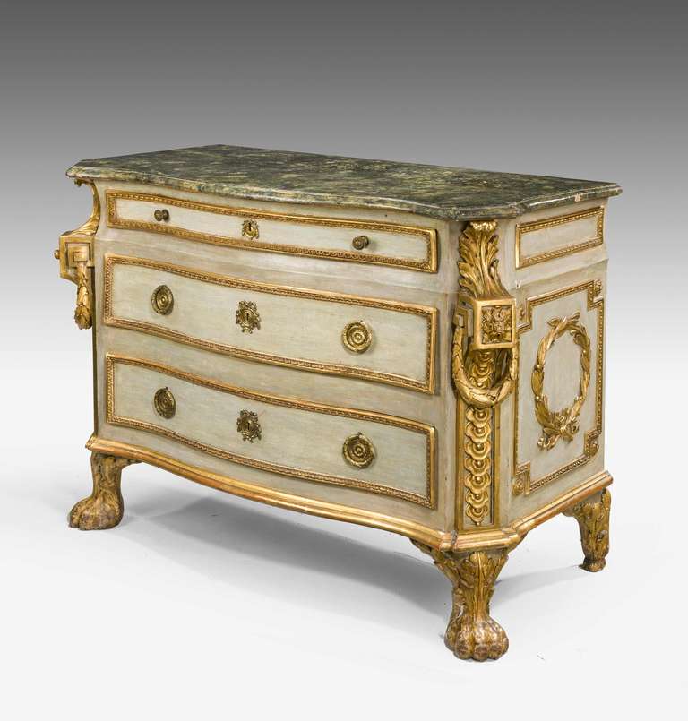 18th Century and Earlier Important 18th Century Roman Commode