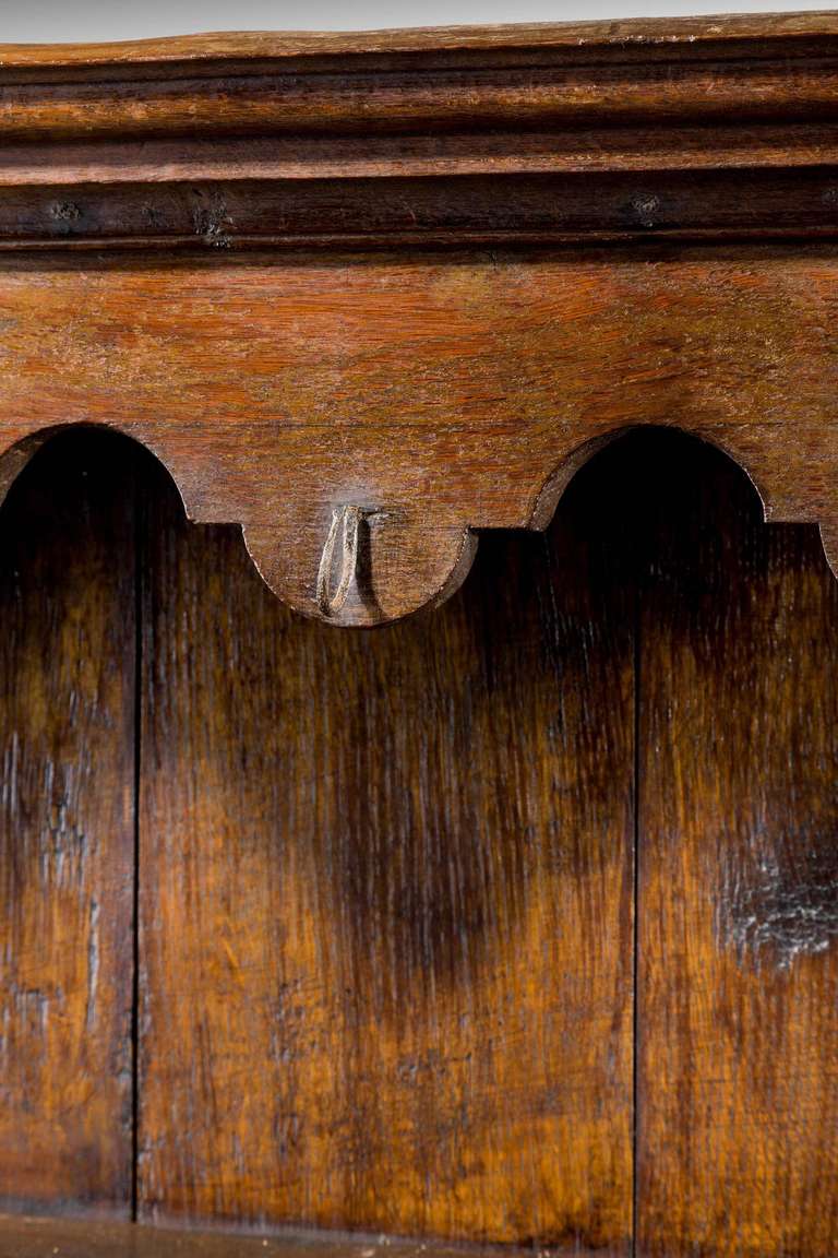 British 18th Century Period Dresser and Rack