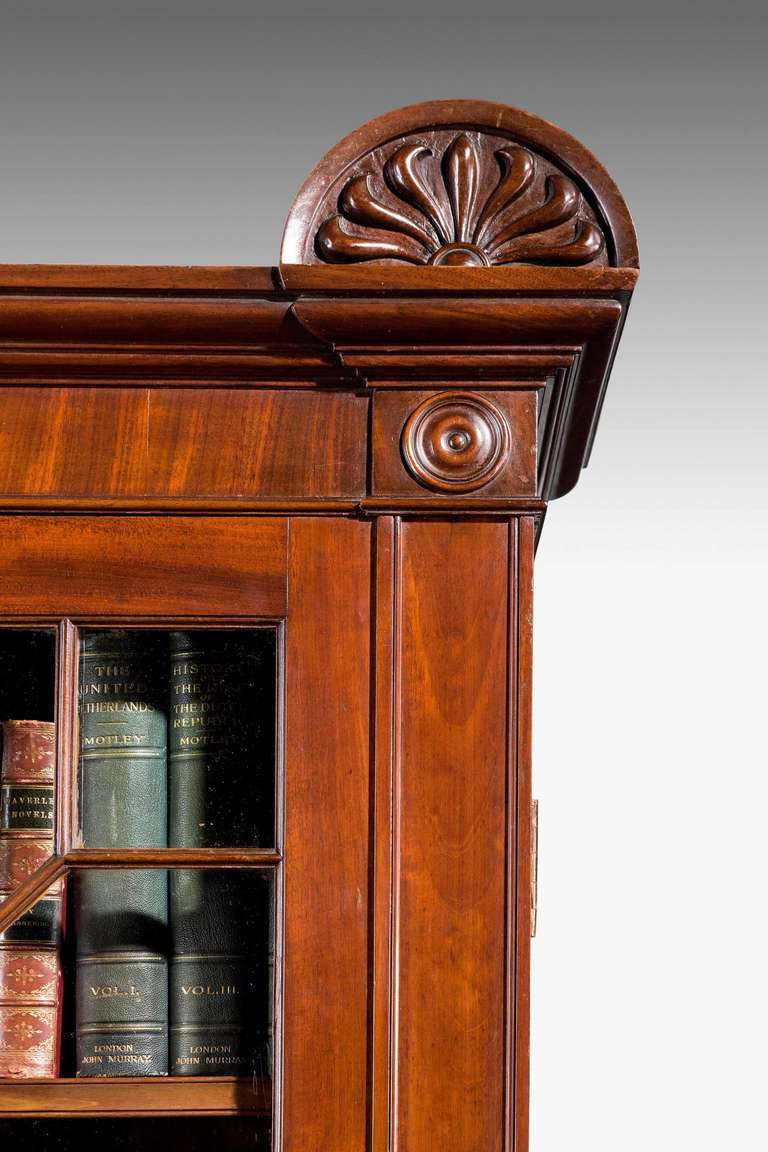 British Regency Period Mahogany Two-Door Bookcase