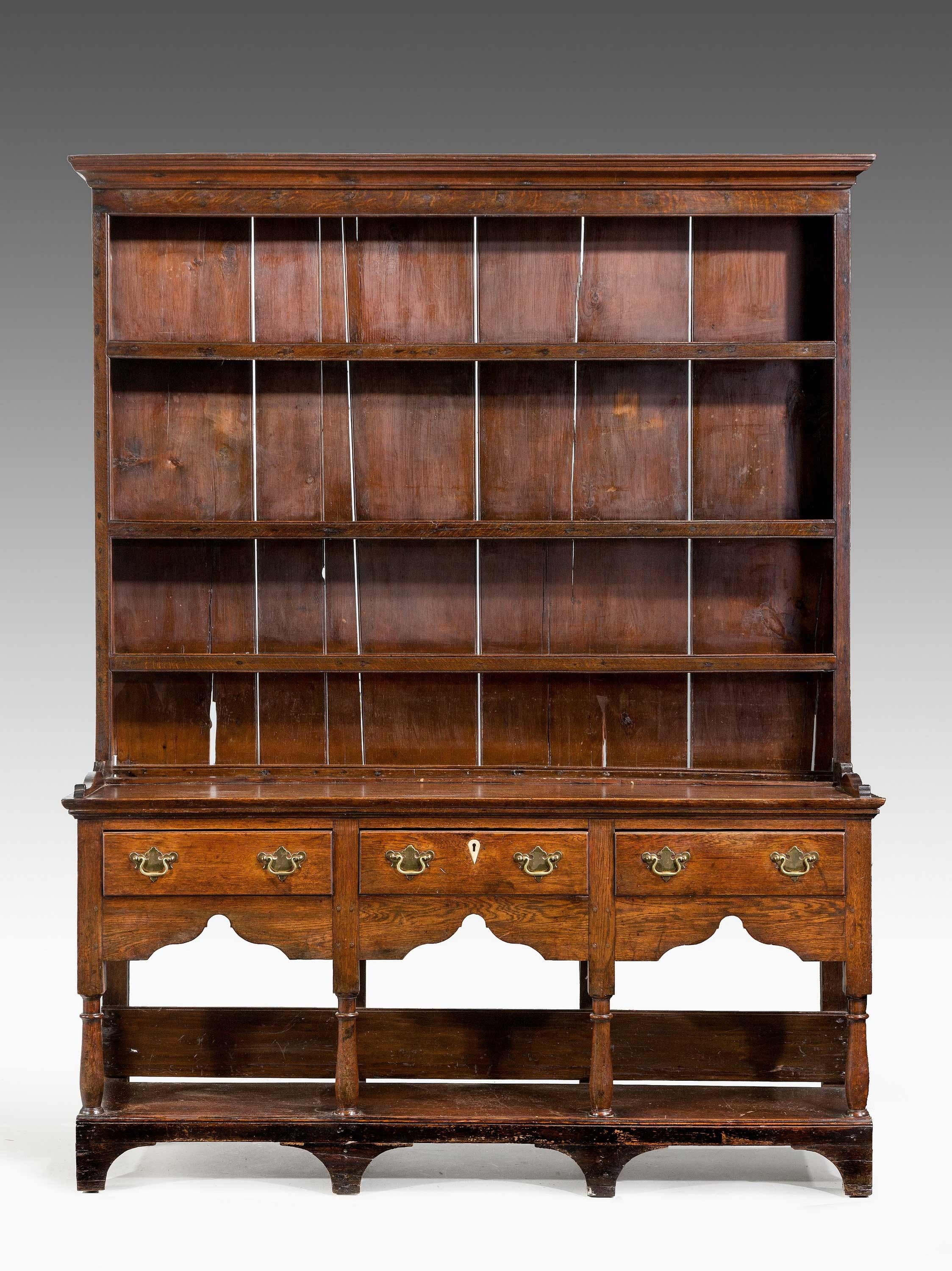 18th Century Oak Dresser and Rack