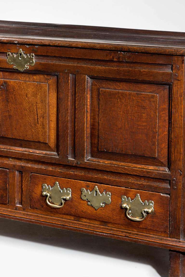 Late 18th Century Oak Chest In Good Condition In Peterborough, Northamptonshire