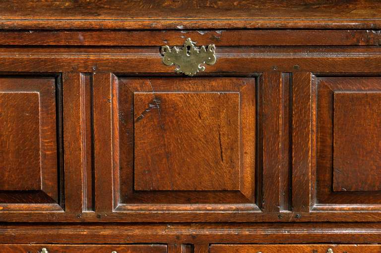 18th Century and Earlier Late 18th Century Oak Chest