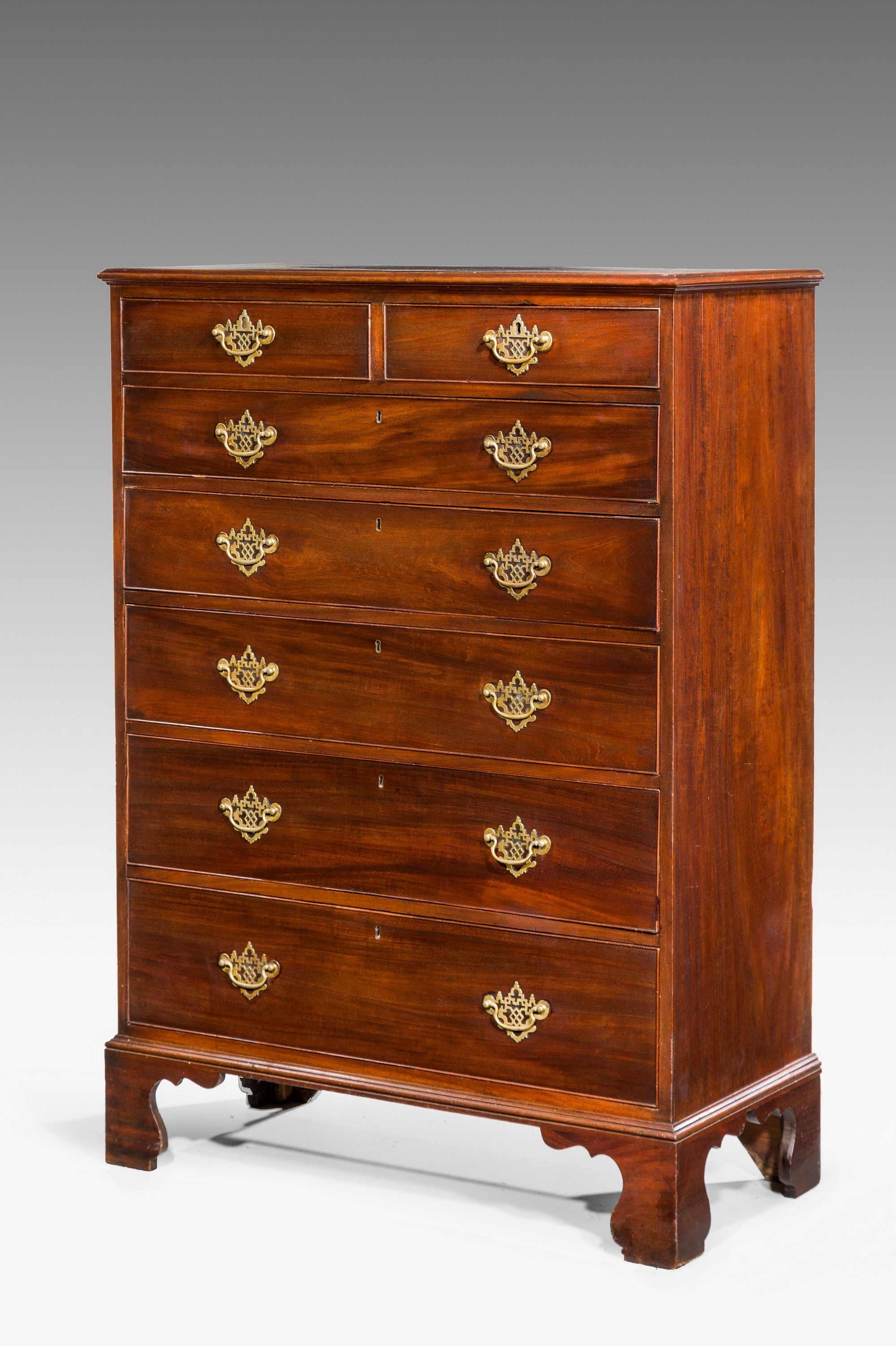 George III Period Mahogany Chest of Drawers