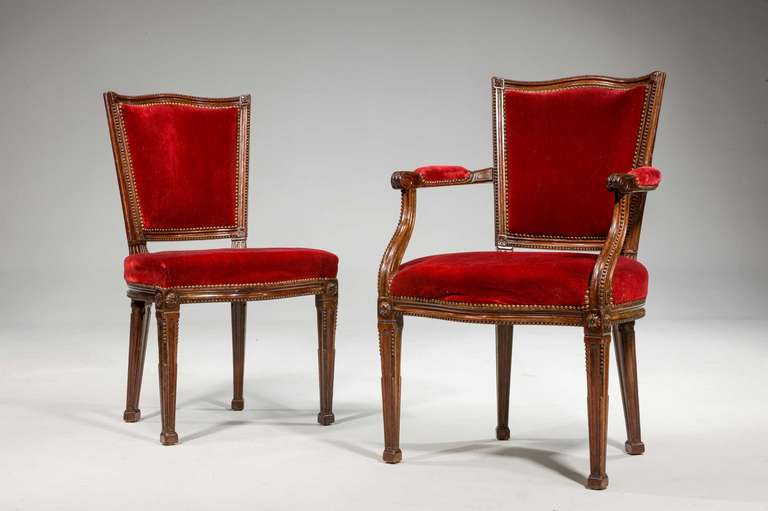 Mahogany Set of Eighteen 19th Century Dining Chairs