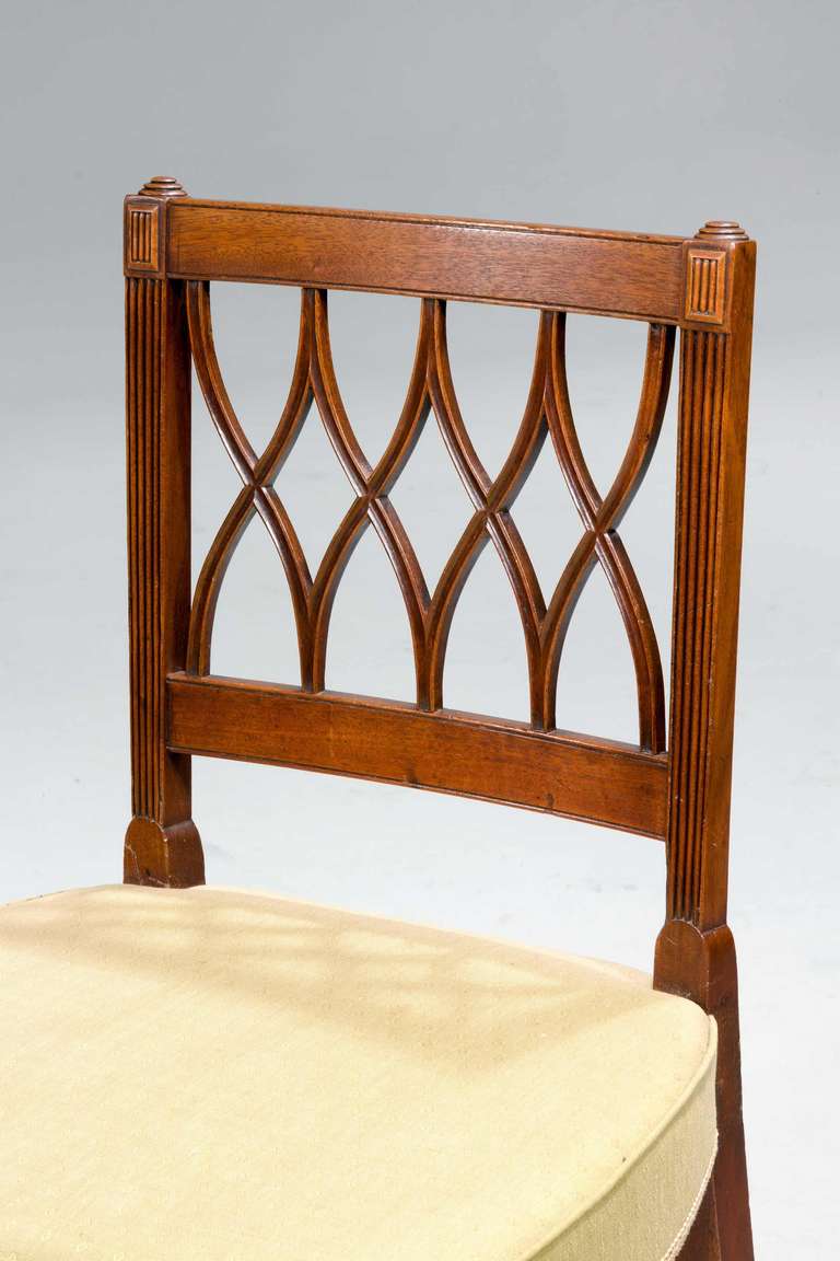 British Set of Six George III Period Dining Chairs
