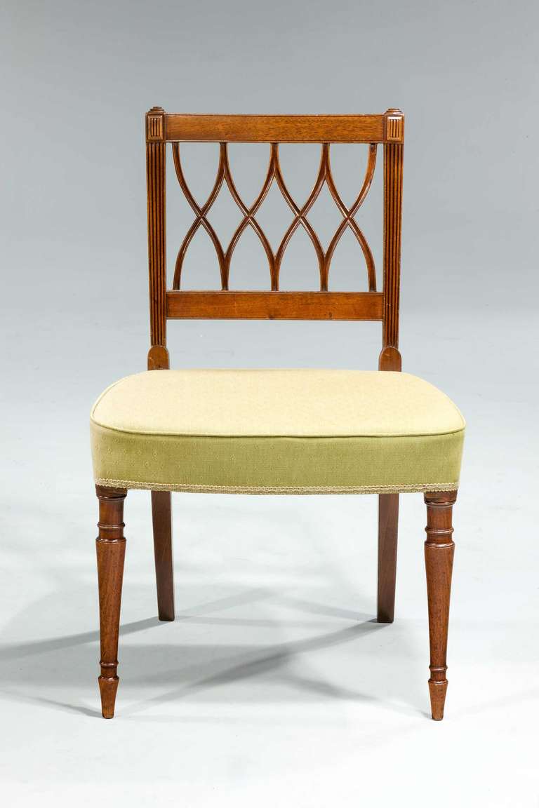 18th Century and Earlier Set of Six George III Period Dining Chairs