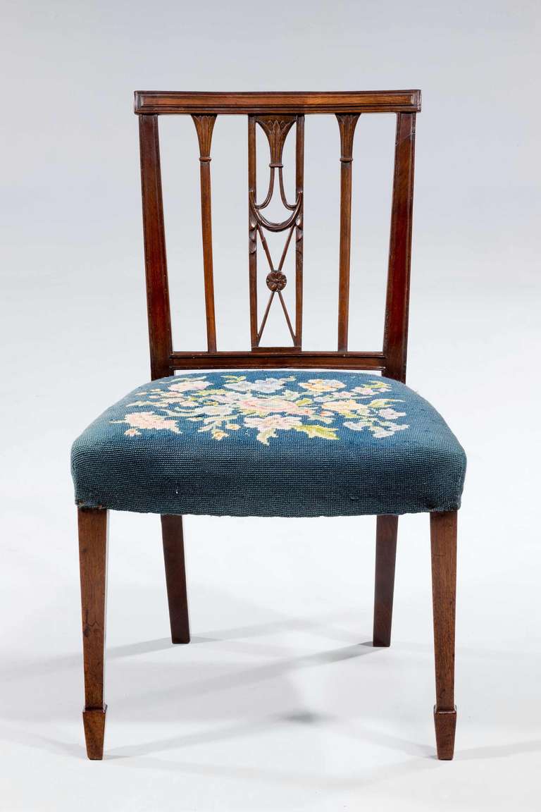 Set of Six George III Period Dining Chairs In Good Condition In Peterborough, Northamptonshire