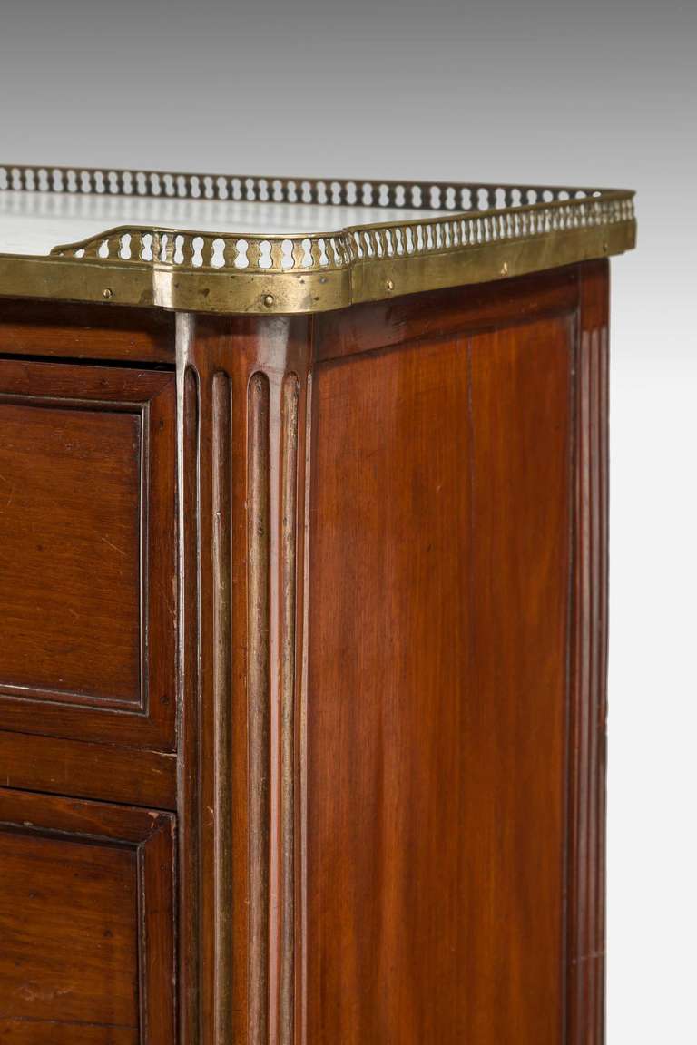 Louis XVI Mahogany Tallboy or Seminaire In Excellent Condition In Peterborough, Northamptonshire