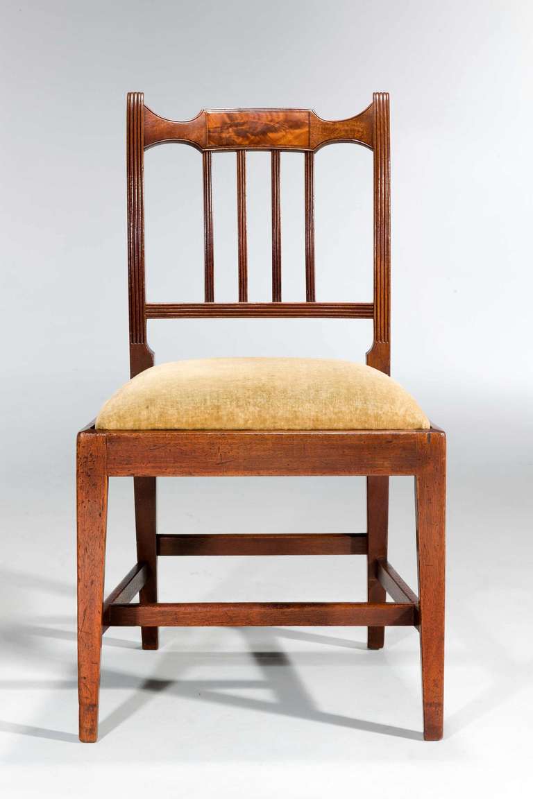  Eight George III Period Dining Chairs (Six Side Chairs plus Two Armchairs) 3