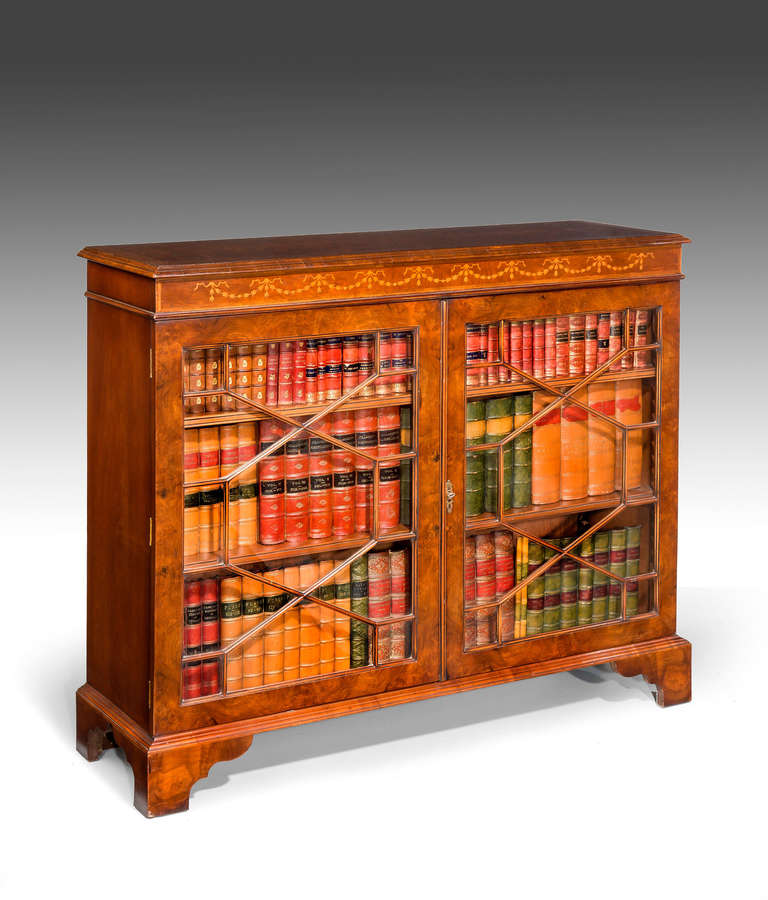 British Pair of Late 19th Century Design Mahogany Low Bookcases