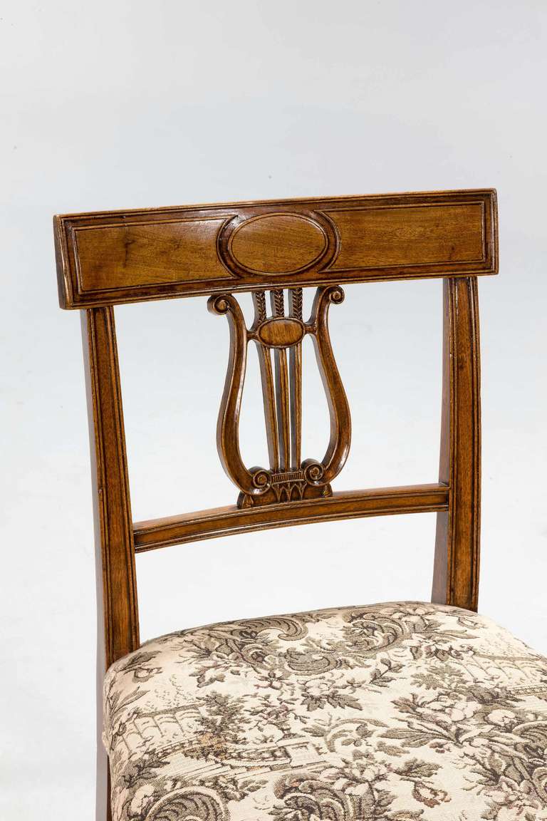 British Set of Four George III Period Dining Chairs