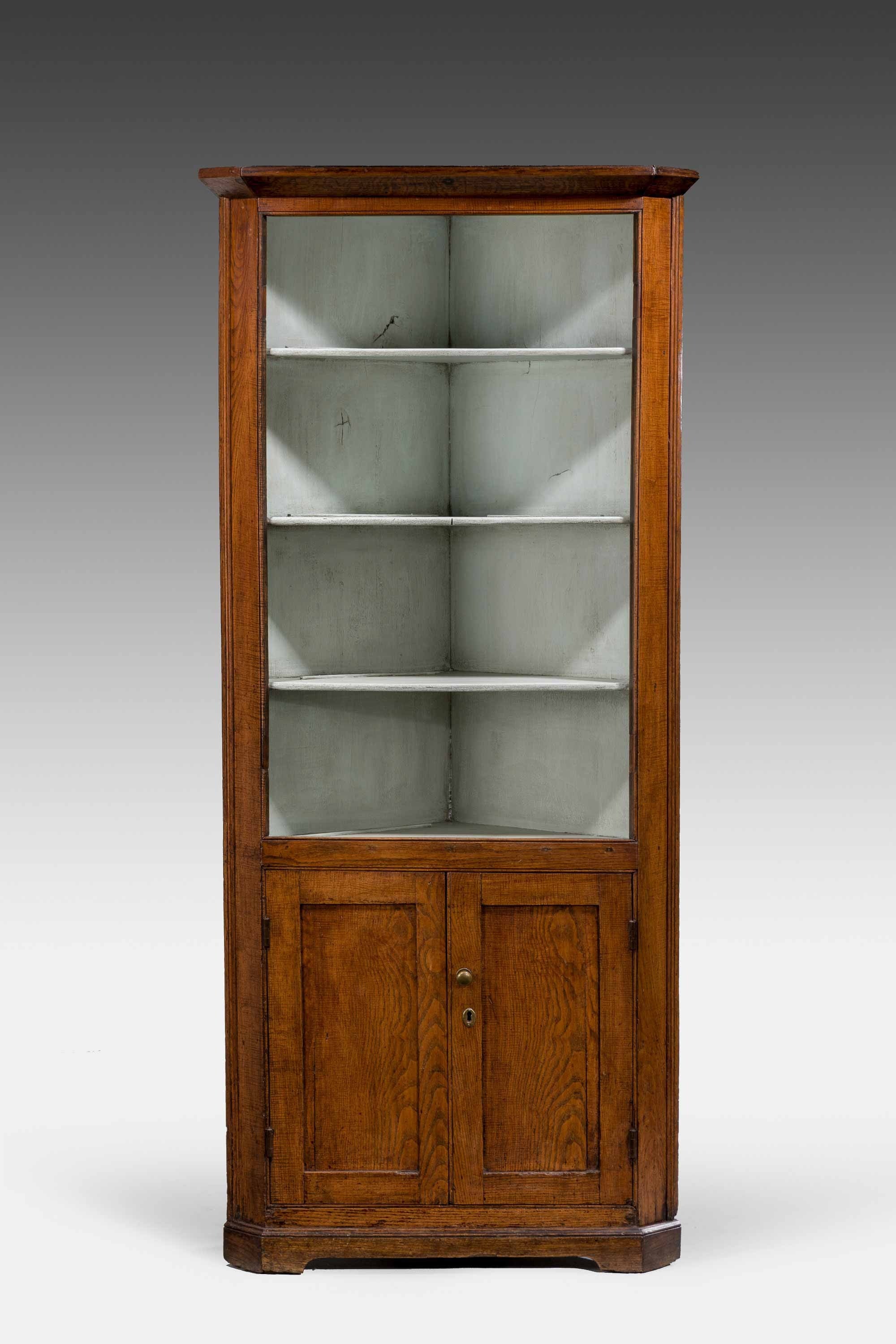 Late 18th Century Oak Corner Cupboard