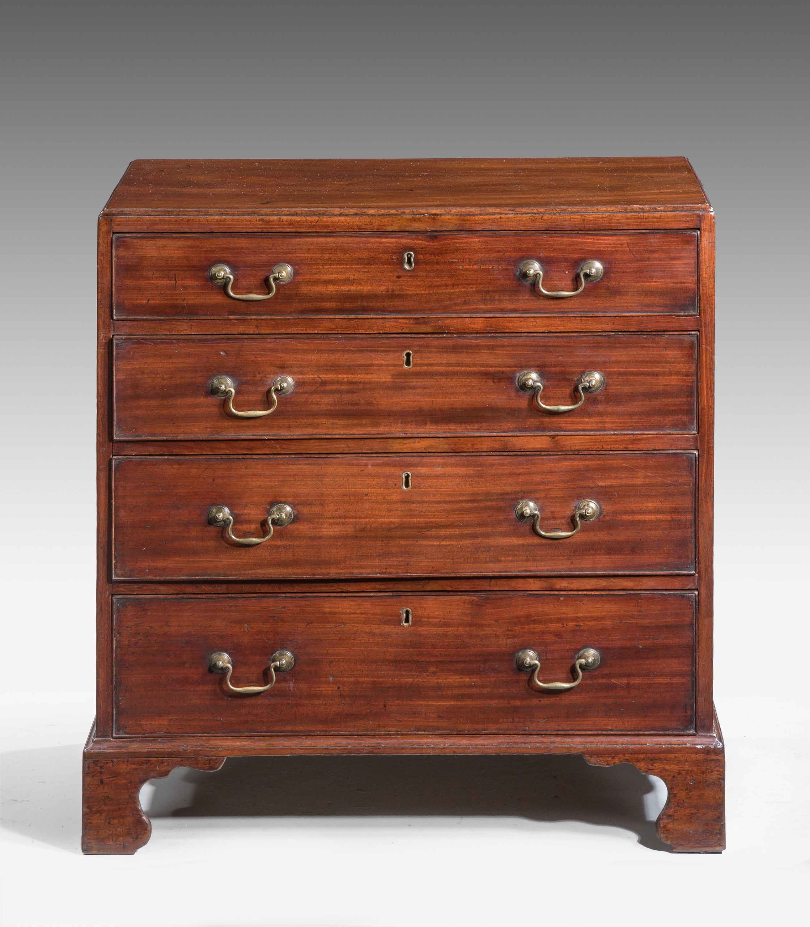 George II Period Mahogany Caddy-Top Chest of Drawers