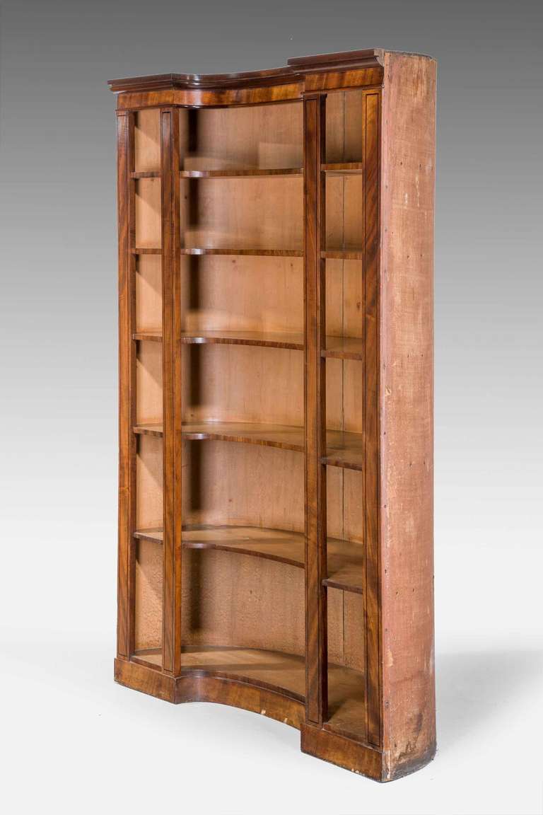 British Regency Period Open Bookcase