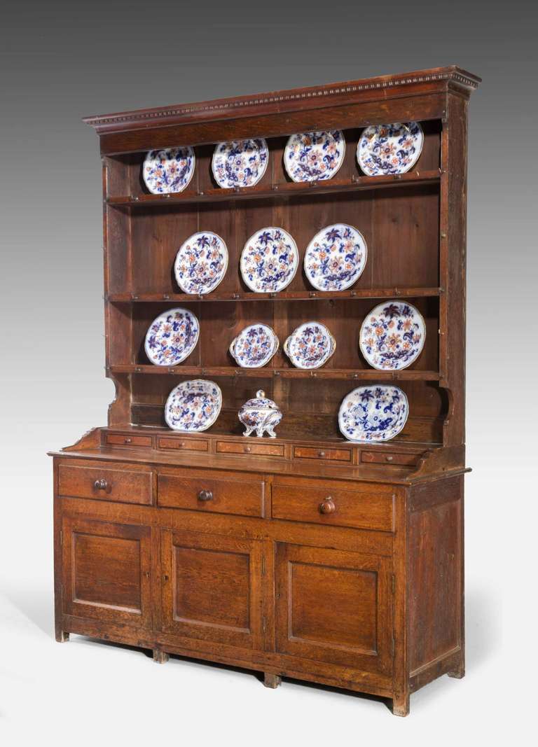 Late 18th Century Dresser and Rack In Good Condition In Peterborough, Northamptonshire