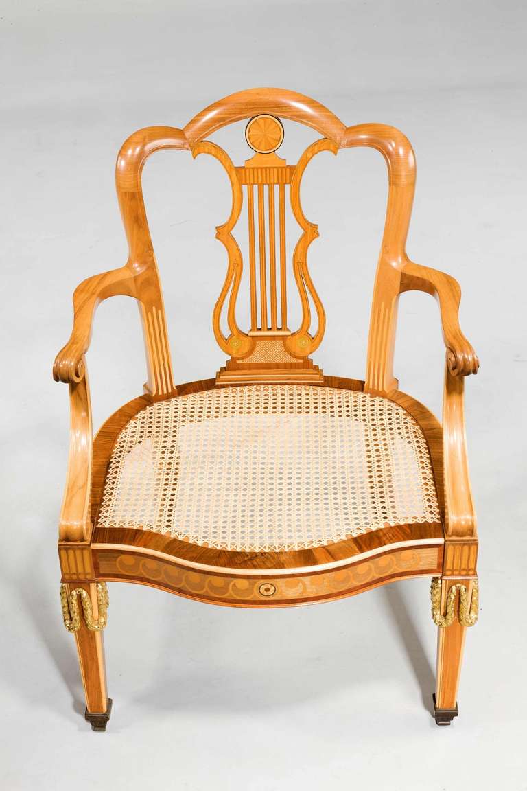 Boxwood Pair of Early 20th Century Elbow Chairs
