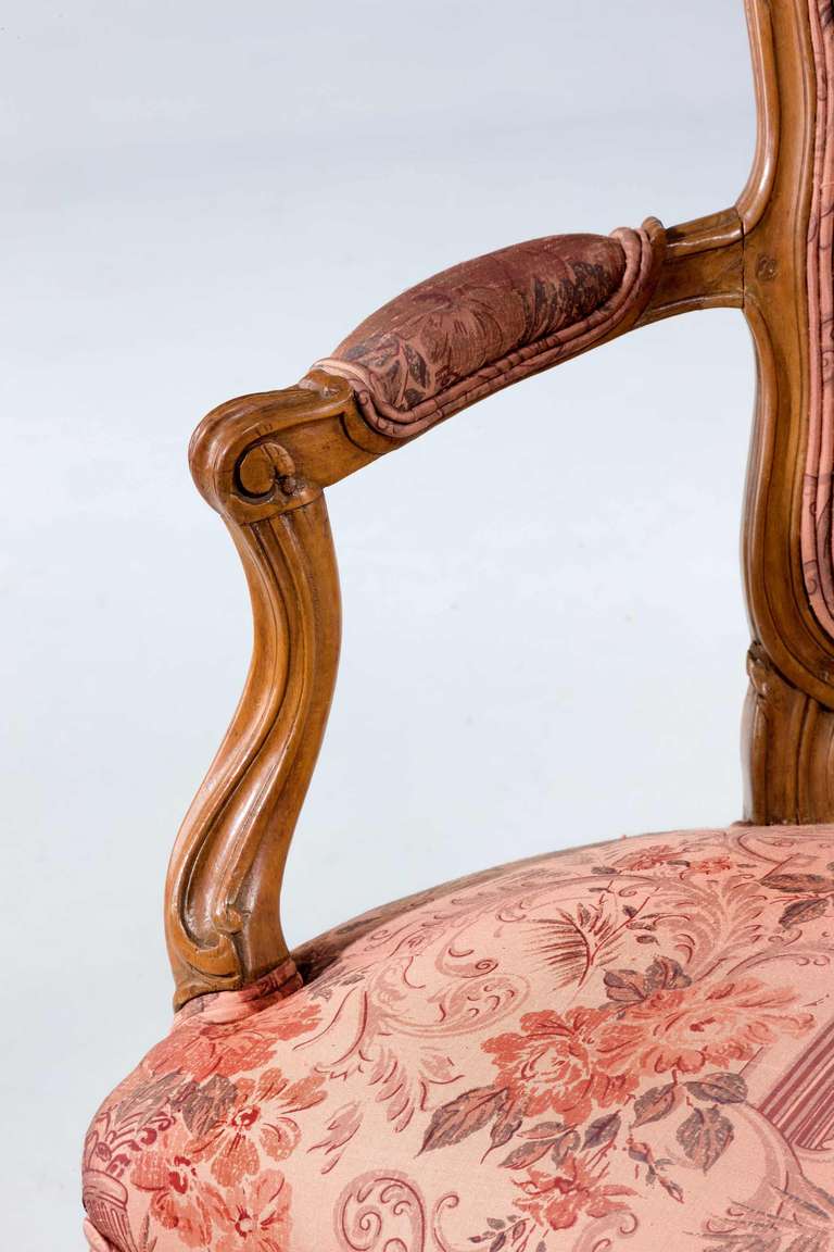 Pair of Louis XV Period Fauteuils at 1stDibs