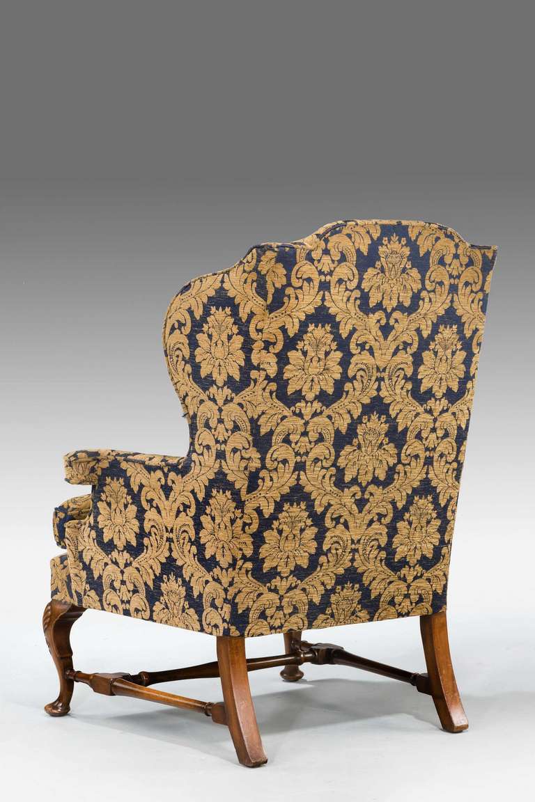 British 19th Century Wing Chair