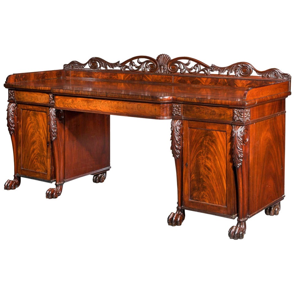 Regency Period Pedestal Sideboard