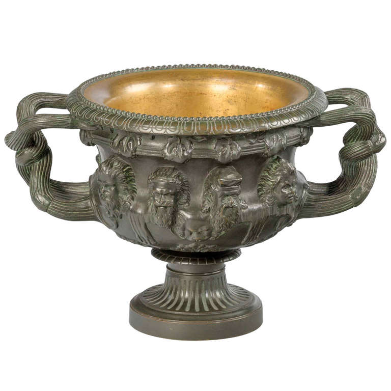 19th Century Bronze Warwick Vase at 1stDibs
