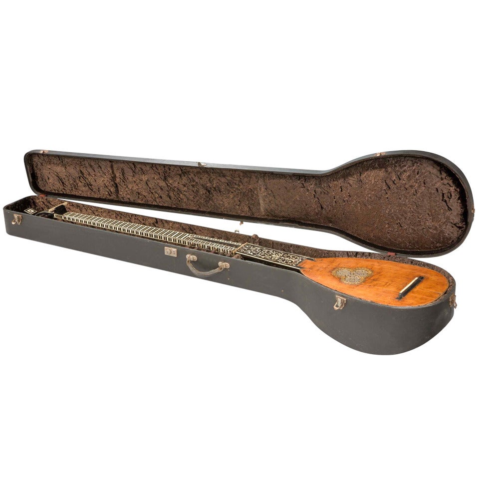 Late 17th Century Theorbo or Chitarrone and Case