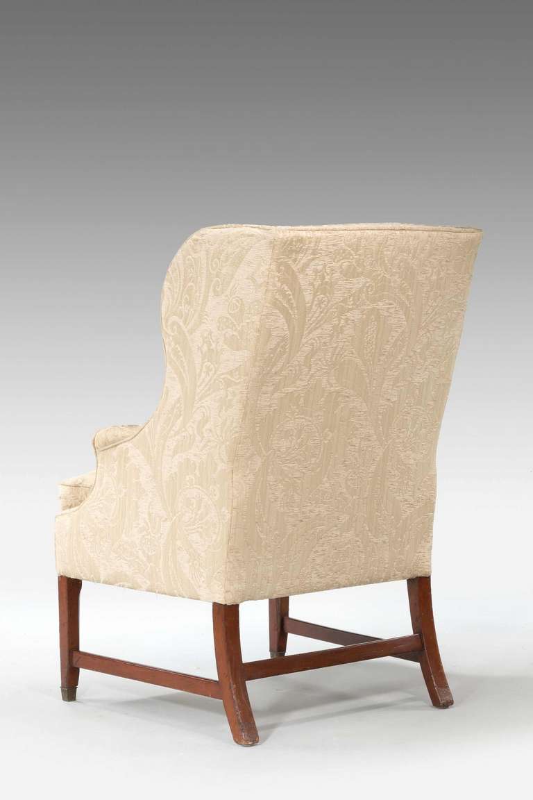 British George III Period Wing Chair