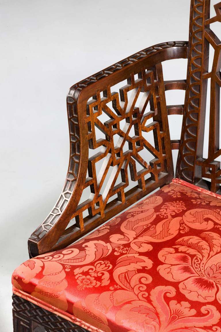 British Chippendale Design Armchair. From the 