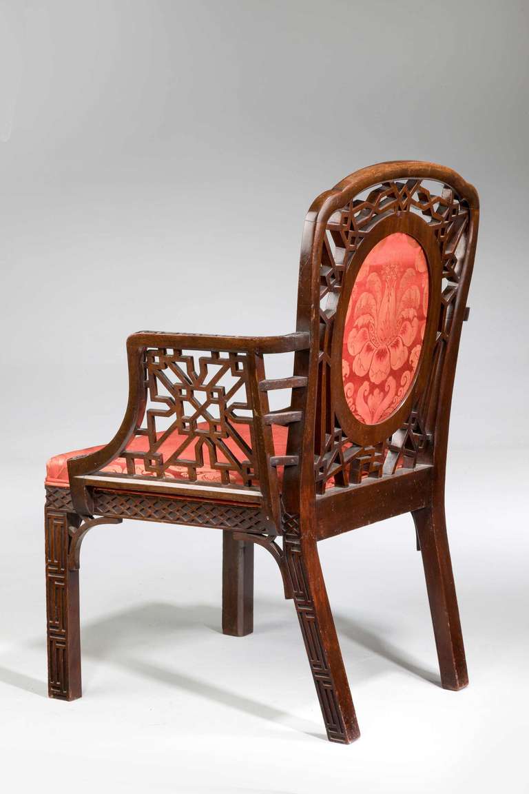 Chippendale Design Armchair. From the 