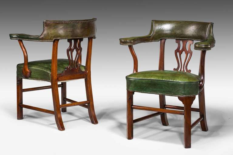 Pair of Desk Chairs at 1stDibs