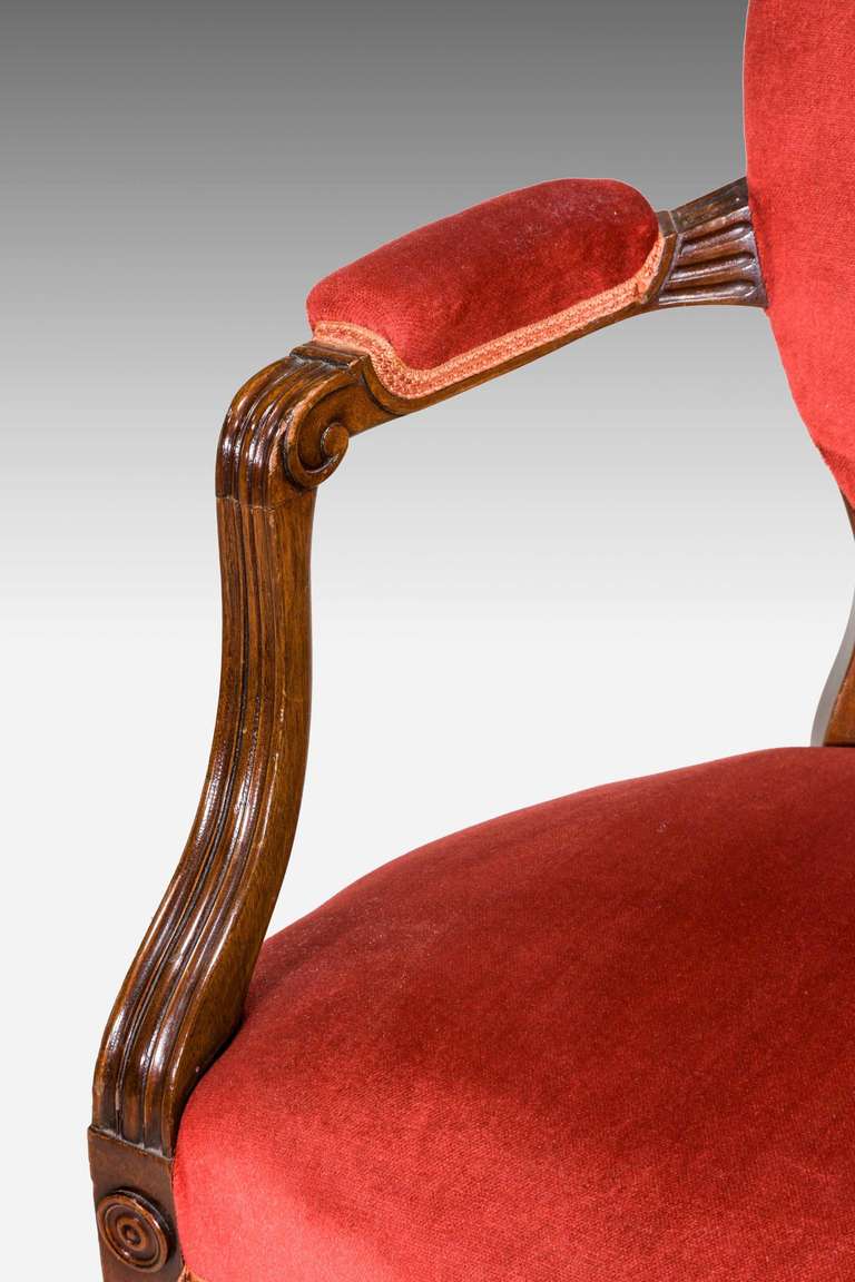 Pair of George III Design Elbow Chairs In Excellent Condition In Peterborough, Northamptonshire