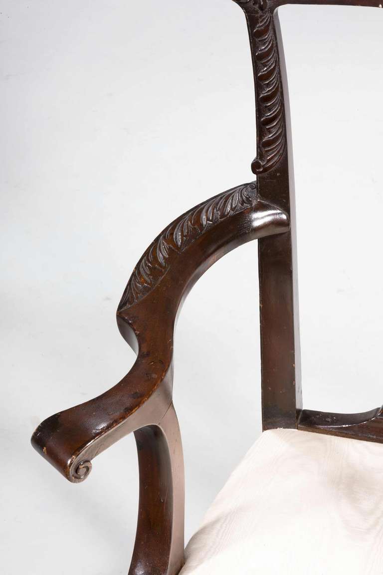 20th Century Chippendale Design Elbow Chair