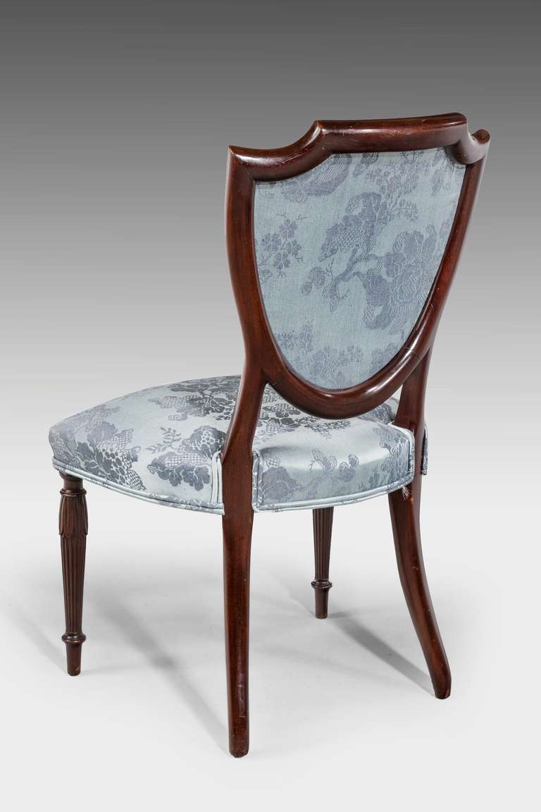 20th Century Set of Six Late 19th Century Hepplewhite Design Chairs