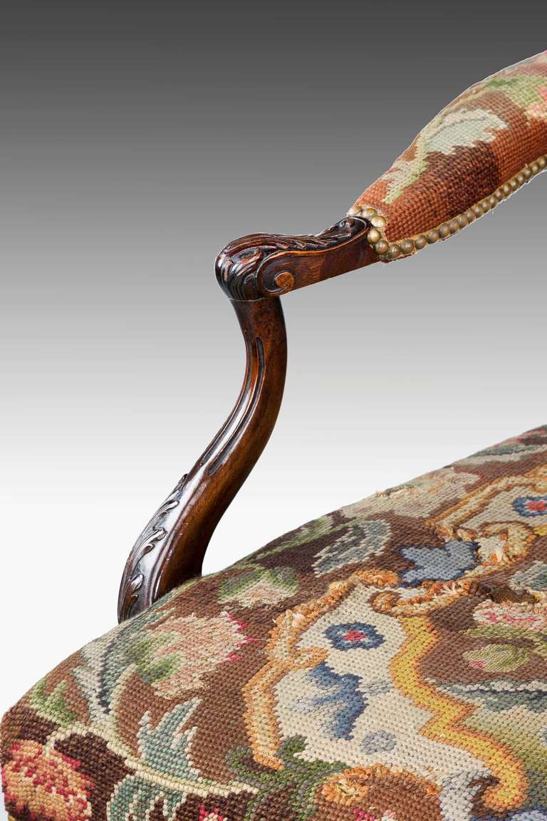 gainsborough-Stuhl aus Mahagoni des 19 1
