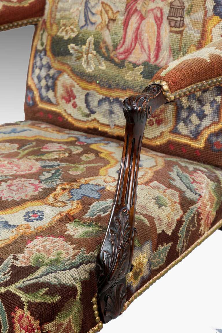 gainsborough-Stuhl aus Mahagoni des 19 2