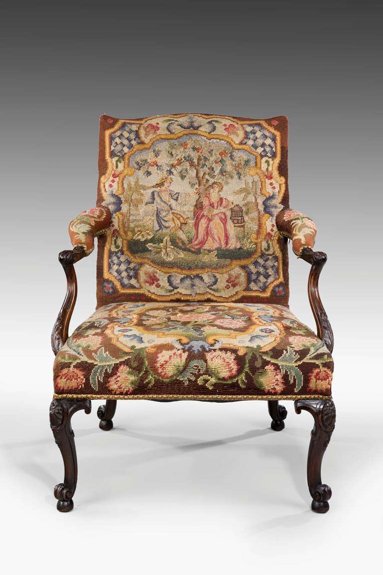 gainsborough-Stuhl aus Mahagoni des 19 (Britisch)