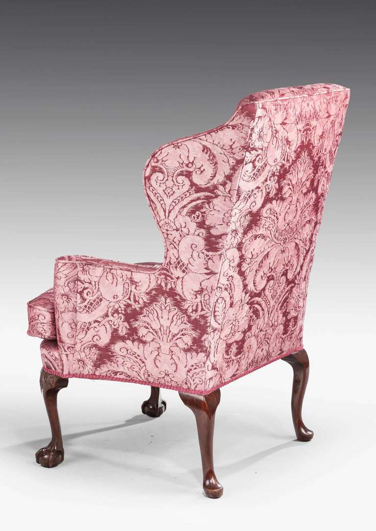British Early 20th Century Wing Chair