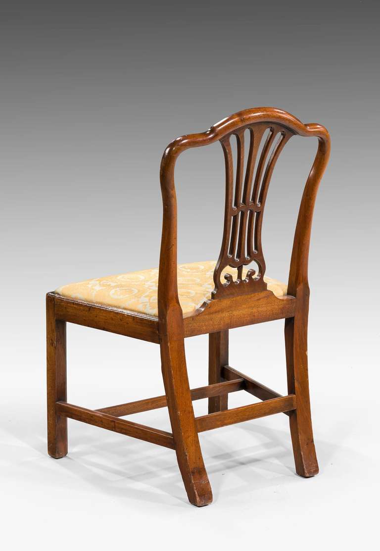  Eight George III Period Dining Chairs with Camel Shaped Backs 4