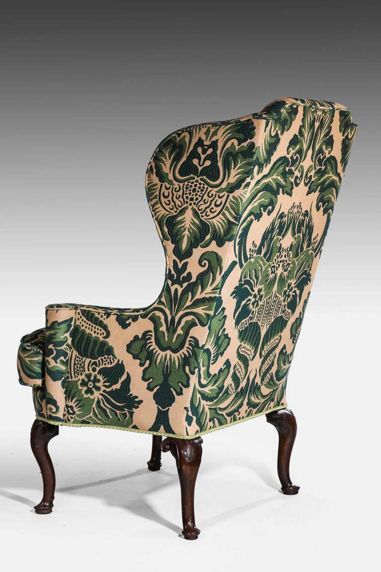 George II Period Wing Chair In Good Condition In Peterborough, Northamptonshire