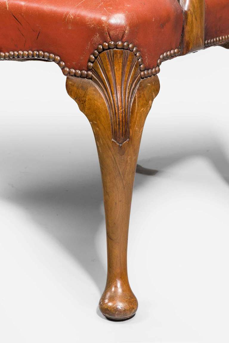 Mid-20th Century Walnut Desk Chair 1