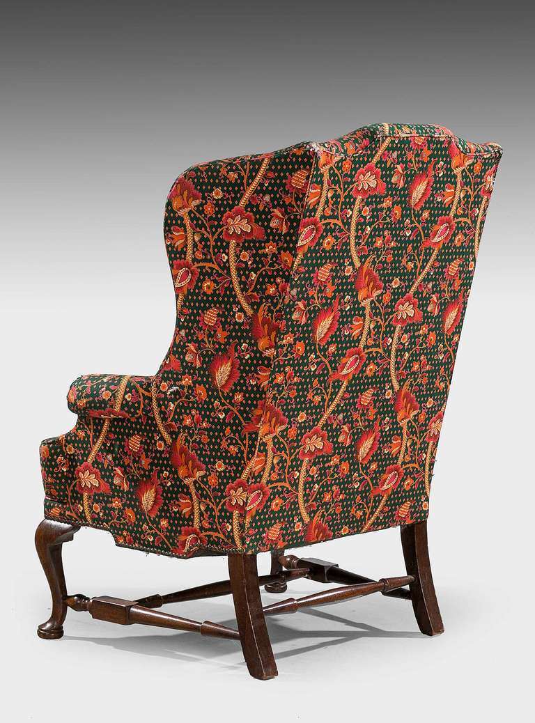 20th Century George I Design Wing Chair