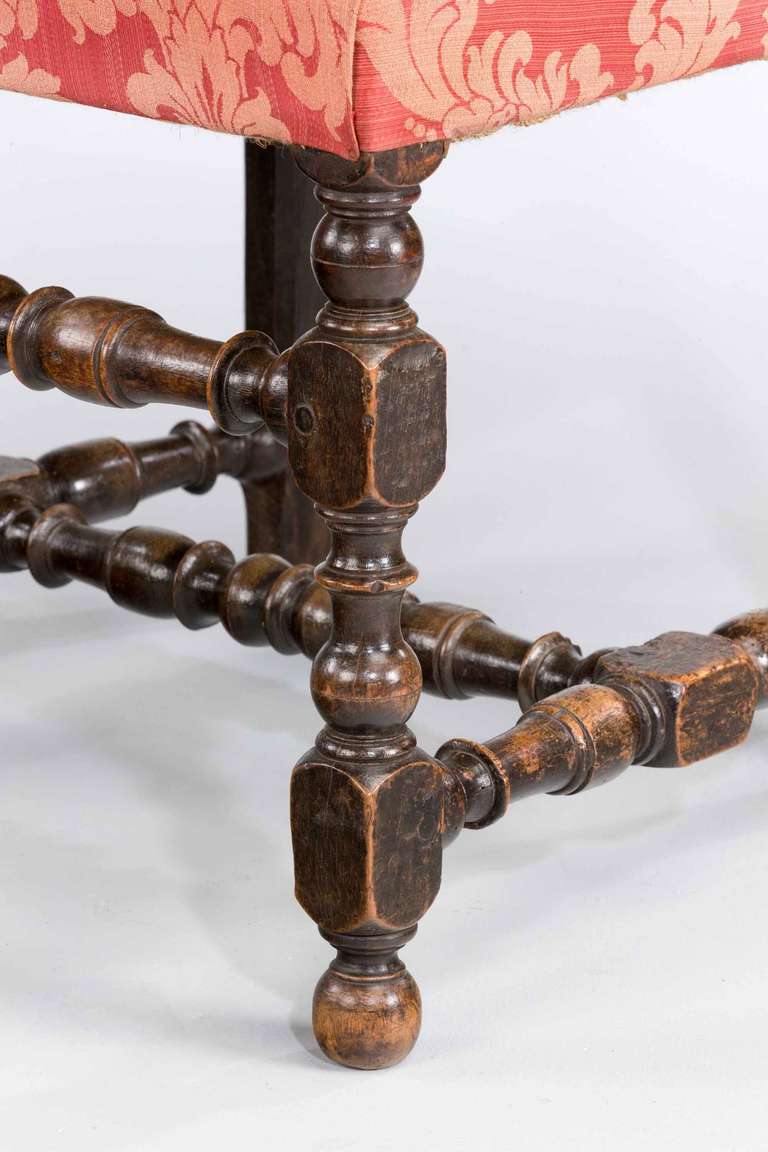 19th Century Set of Six 17th Century Style Walnut Chairs