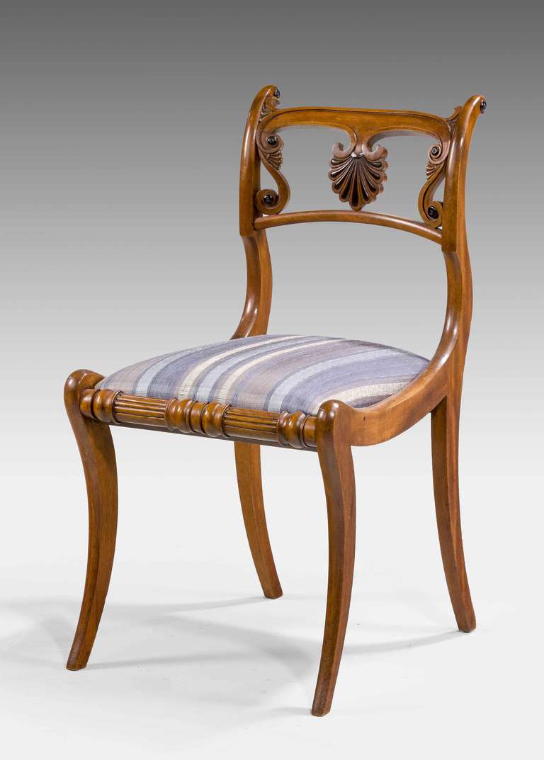 Set of Ten Regency Period Dining Chairs 3