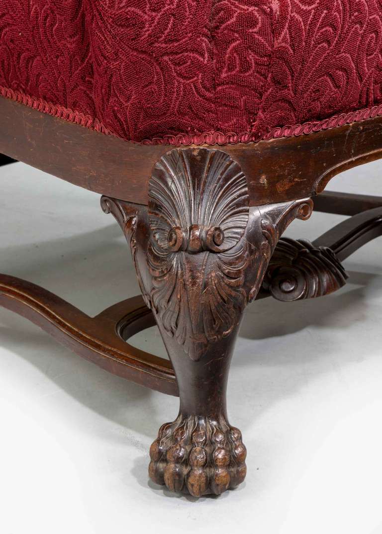 Late 19th Century Mahogany Wingback Chair 1