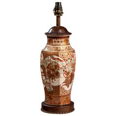 19th Century Satsuma Vase Lamp