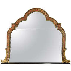 19th Century 'Boulle' Well Shaped Mirror