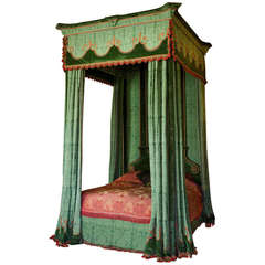 Antique Imposing 17th Century Style Four Poster Bed