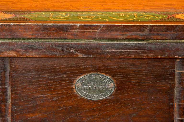 George III Period Demilune Satinwood Card Table For Sale 1