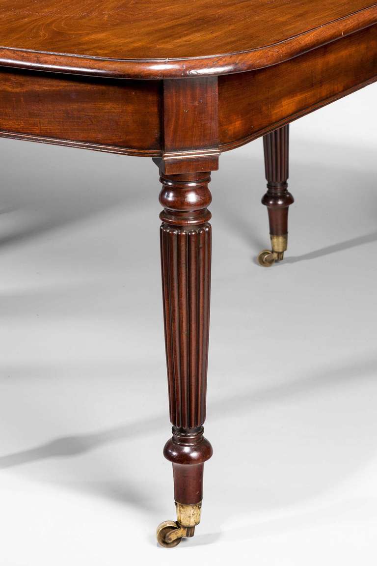 Regency Period Three-Part Mahogany Dining Table In Good Condition For Sale In Peterborough, Northamptonshire