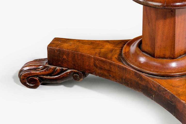 Regency Period Mahogany Centre Table In Good Condition In Peterborough, Northamptonshire