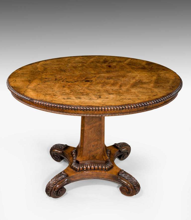 Regency Period Oval Centre Table